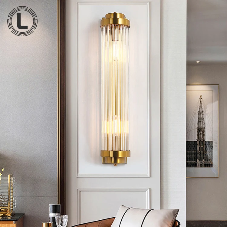 European Style Iron Glass Shade Luxury  led wall lights indoor modern Home Hotel decoration Modern Glass Wall lamp