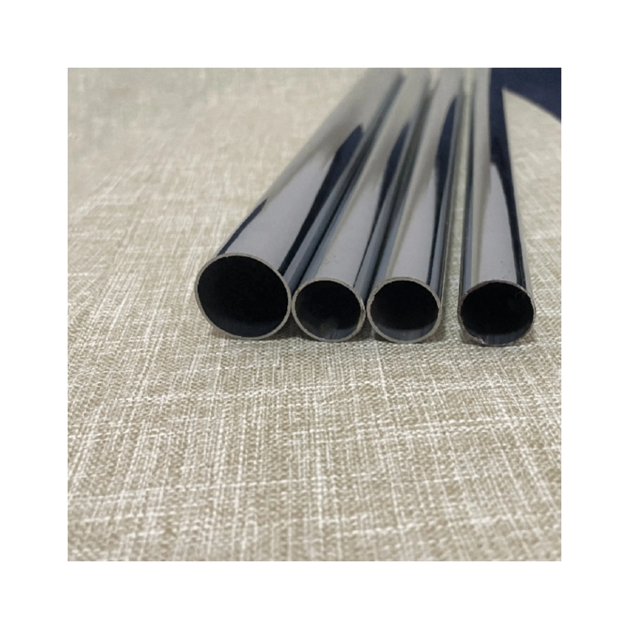 Plating chrome color  25Mm Tube Connector Closet Rods Round iron  Wardrobe Tube Polished Chrome Supports furniture hardware tube