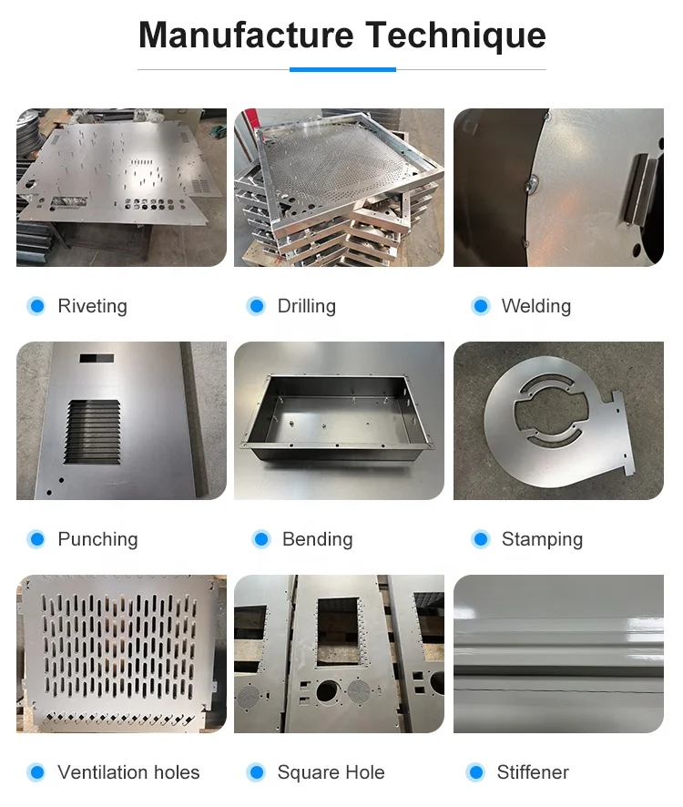 OEM sheet metal parts aluminum electronic metal enclosure wall custom rack mount server chassis Junction electronic Box