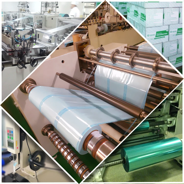 Медицинский стерилизационный рулонный мешок для автоклава