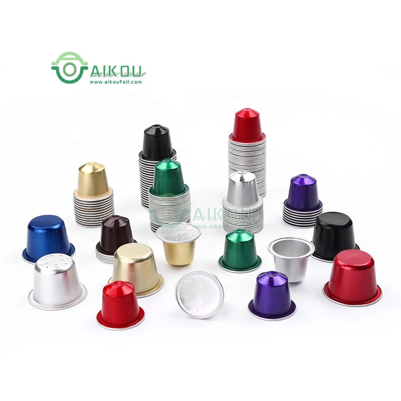 Disposable Empty espresso capsule coffee pod capsule aluminium ethiopian mesob coffee & tea sets