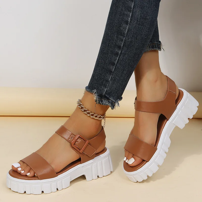 Women Sandals 2022 New Platform Sandals For Summer Wedges Shoes Women Platform Heels Sandalias Mujer Luxury Summer Flip Flops