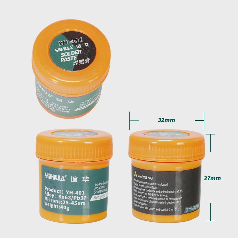 Yh-401 Low Melting Point Forming Fast Welding Articles Environmentally Slurry Friendly Solder Paste