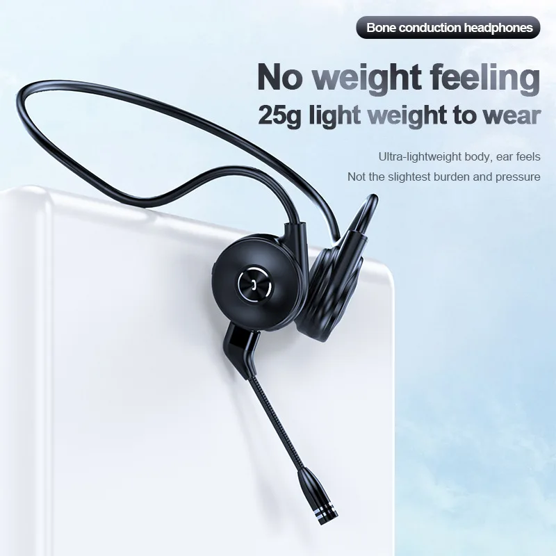 Bt 5.0 Music Call Function Earphone M1 Bone Conduction Headphones Wireless Light Wearable Waterproof Headset - Buy Bone Conduc