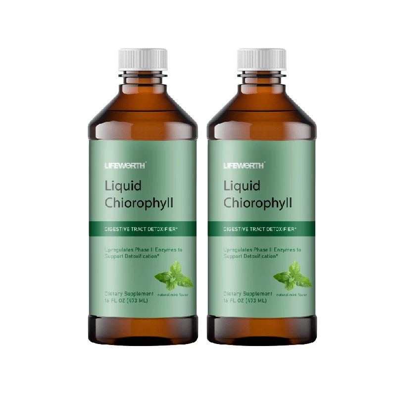 LIFEWORTH Nutritional Drink Dietary Supplement Liquid Organic Chlorophyll Drops