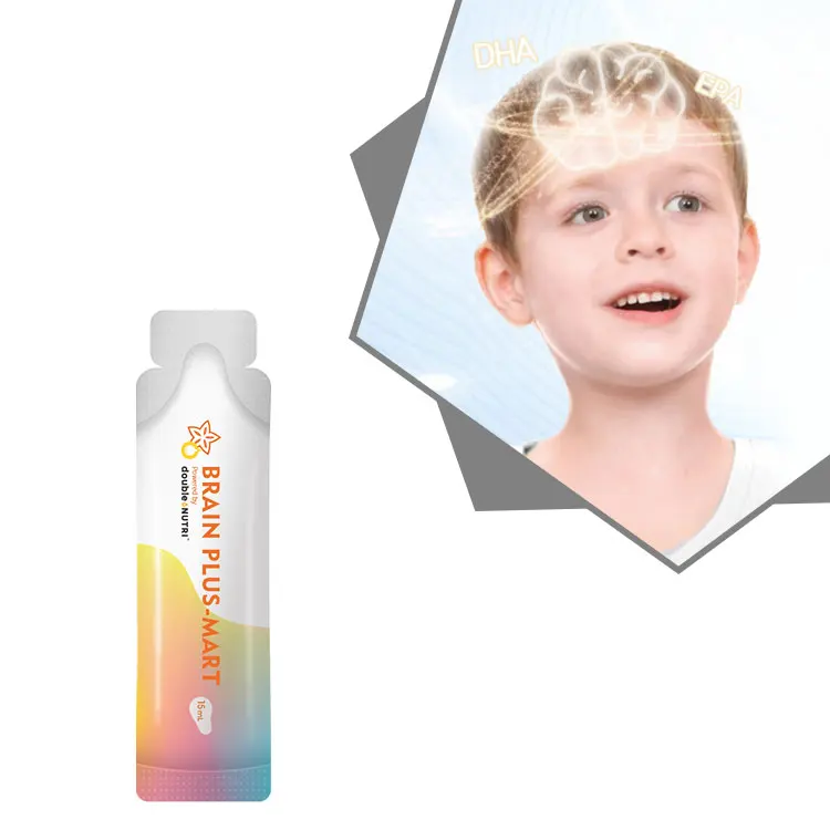 Made in Taiwan Customized 15ml Liquid Sachet Brain Plus-mart Omega 3 Fish Oil Liquid