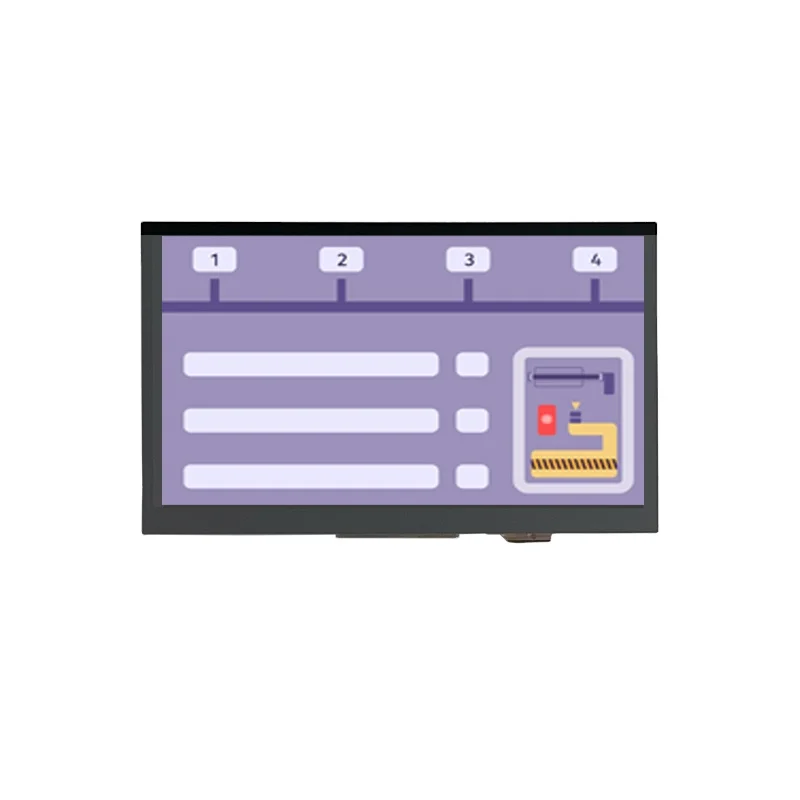 7' LCD 12H angle wth UART interface 800x480 7 inch tft lcd screen module hmi interface
