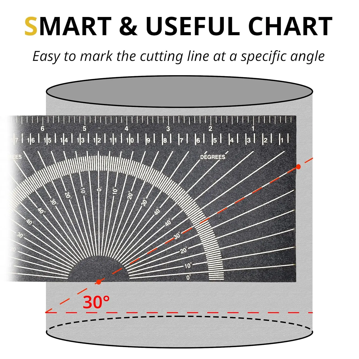 LongTai Hot selling Pipe Wrap Around, Multipurpose Pipe Measuring Tool, Flex Angle Measuring and Marking Gauge