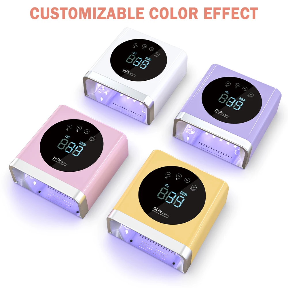 Powerful 72W Dual LED/UV Nail Curing Lamp Removable Mental Base Nail Dryer for Gel Polish Nail Equipment for Salon and Home