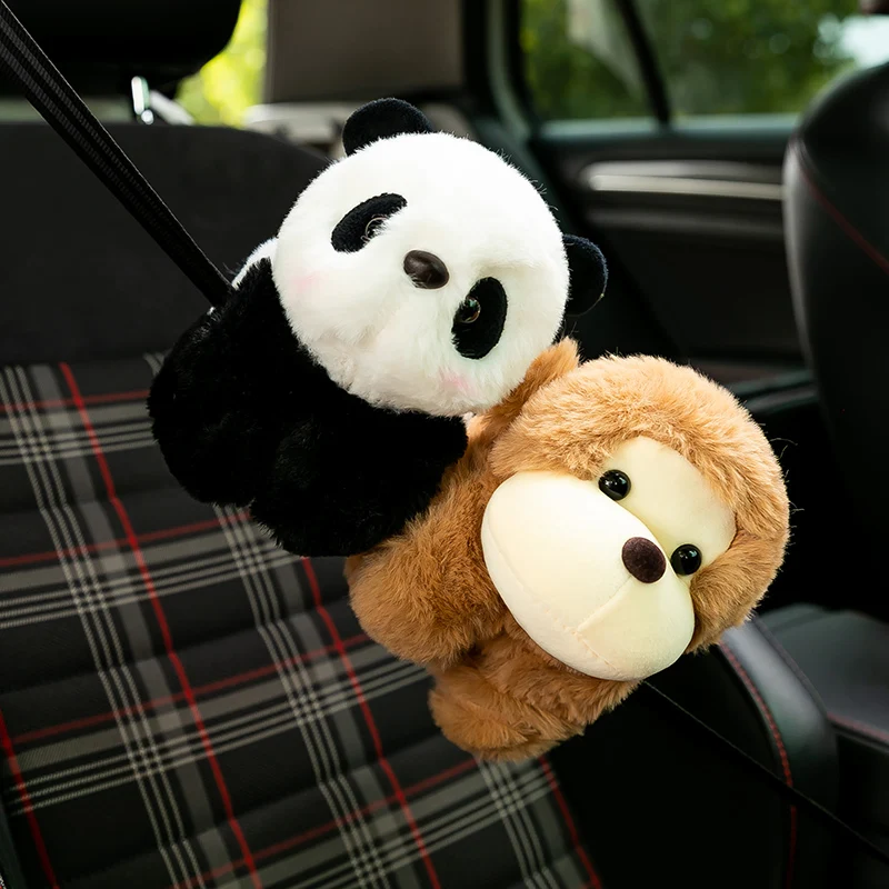 Bracelet Toy Stuffed Zoo Animal Panda Plush Doll Snapping Wristband Crocodile Plushie Monkey Collapsible Girl room Decoration