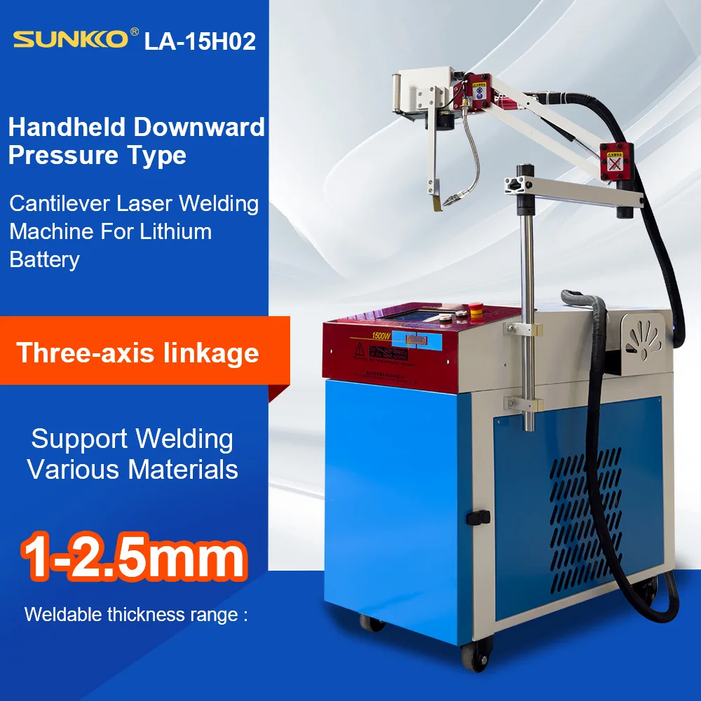 1500W Handheld Downward Pressure Type Cantilever Laser Welding Machine For Lithium Battery Packing Battery Welder