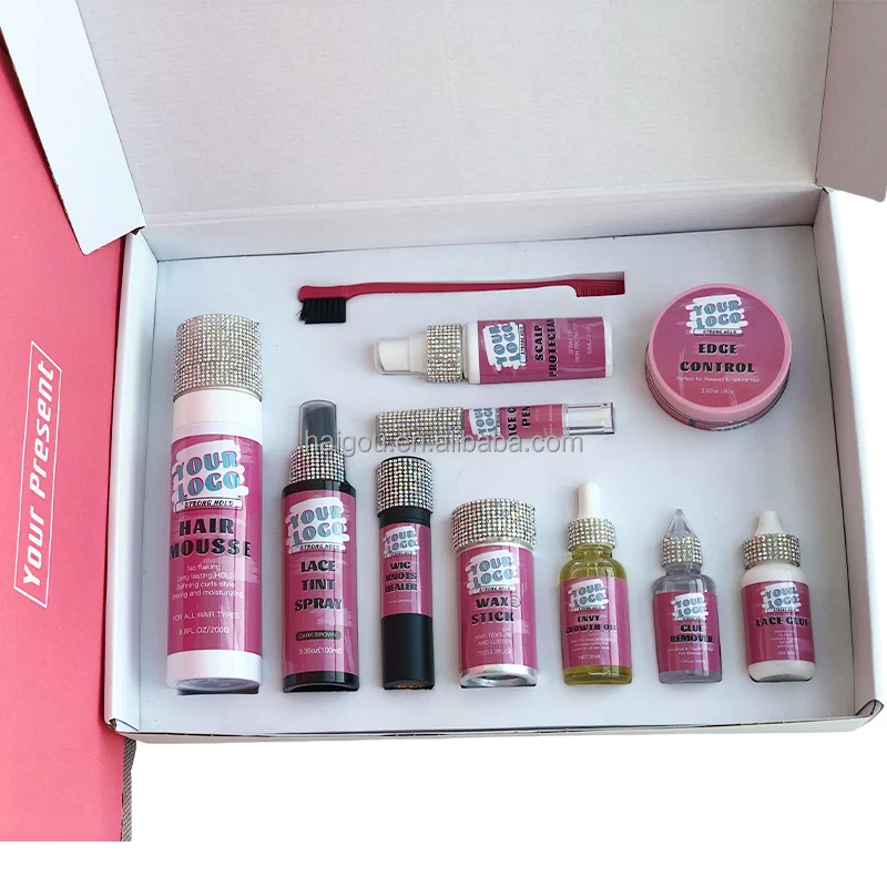 OEM Lace Tint Spray Edge Control Private Label Lace Glue Watermelon Hair Lace Glue Pen Kit