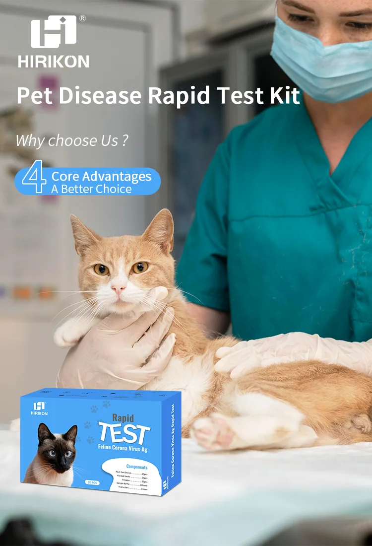 Hirikon Cat Corona virus Antigen Rapid Test Kit OEM Service Offered