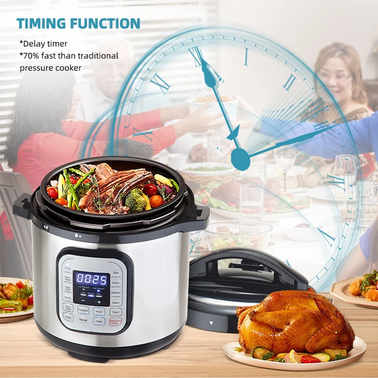 Premium Quality 1000W 6L Healthy Cooking Kitchen Appliance Electric High Pressure Cooker