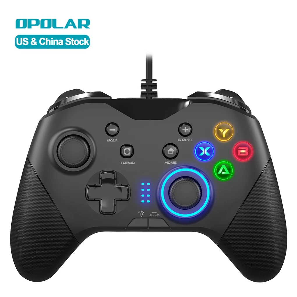 Dual Vibration Gamepad USB Wired Phone Gaming Controller Joysticks Game Controllers for PC Windows Android PS3 Switch