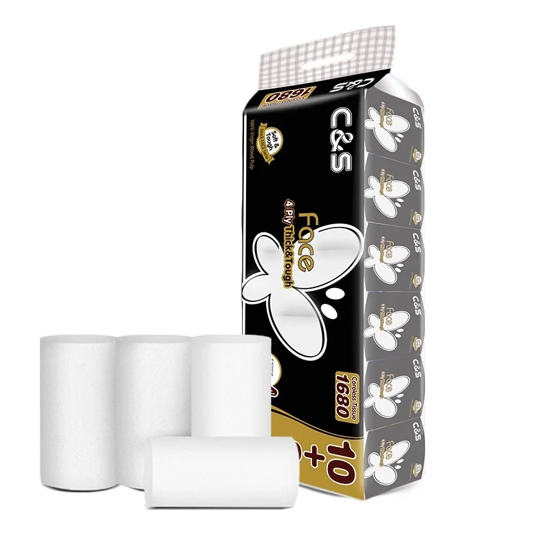 High Quality Biodegradable Strong Texture 100% Virgin Wood Pulp Tissue Rolls