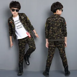 Children clothing fall camouflage cheap baby clothes teen children clothing for boy suits clothes for kids