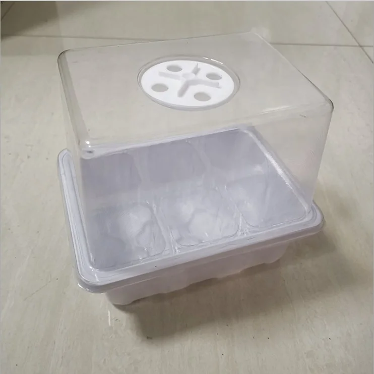 
Seed Incubator Tray Set Plant Starter Kit 6/12-hole Seedling Box with Lid Seedling Trays Seed Starter Box Gardening Supplies 
