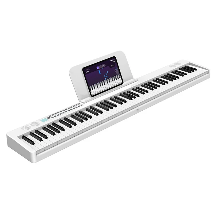 Portable 88-key electronic piano for Kids Beginners Keyboard Instrument Made of Durable Plastic Factory Supports speakers
