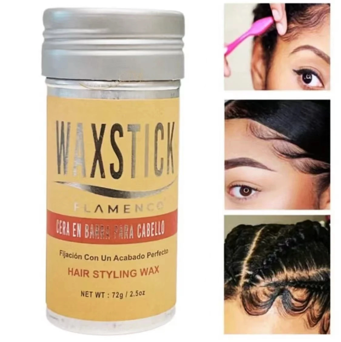 Syhnetic Hair Wax Stick Styling Shredder Hair Conditioner Anti-frizz Braid Solid Hair Wax Patch Wax Stick