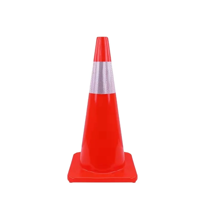 Wholesale Good Quality Orange Flowing Base PVC Plastic Traffic Cone for Safety