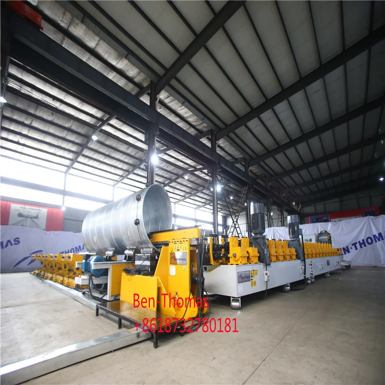New Type Top Sale Corrugated Plate Roll Forming Line Pipe Culvert Machine