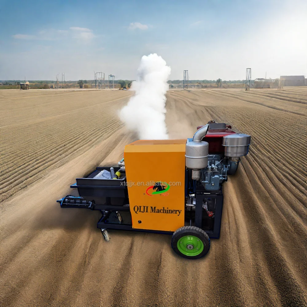Diesel Plastering Cement Mortar Spraying Machine with Pump and Motor New and Used with Good Price for Home Use construction cont