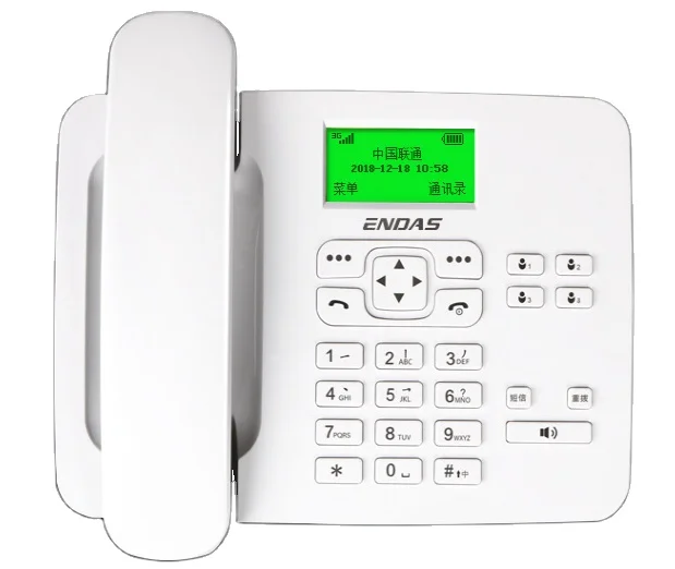 Hot Sales Home Office Use  Sim Card 2G GSM SMS FM Color Screen MP3 Cordless Telephone Fixed Wireless Phone