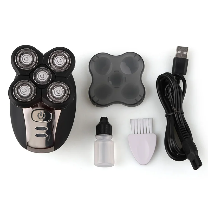 Электрическая перезаряжаемая Бритва для мужчин, 5 лезвий, зарядка через USB, электрическая бритва