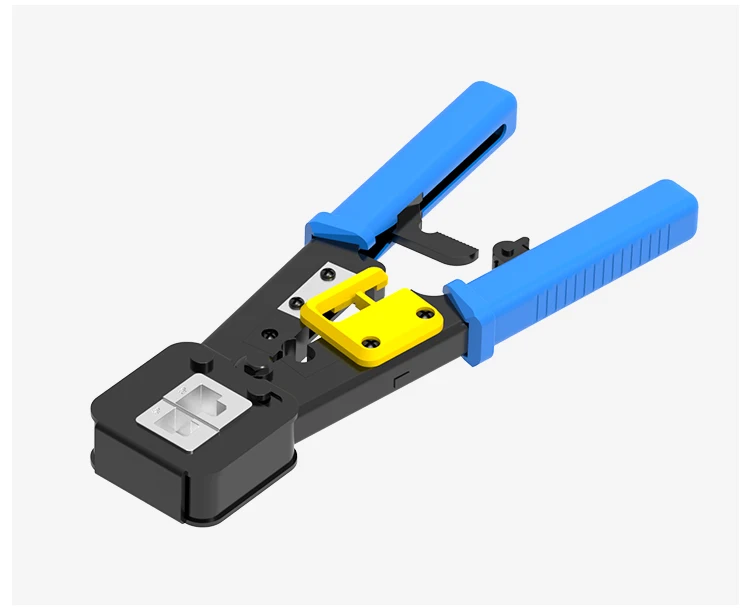 ZHEFAN Easy Wire Cutter Stripper Pliers Multi-tools Cat5e Cat6 Pass Through Crimper RJ45 Hand EZ Crimp Tool