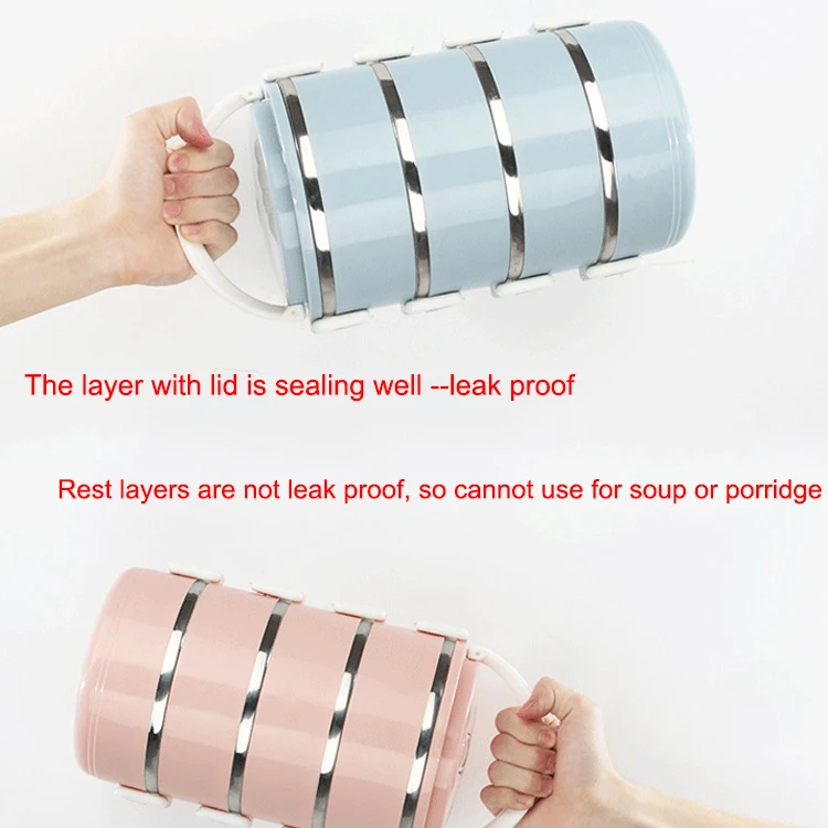 Высококачественный Ланч-бокс из нержавеющей стали Bento Box1 2 3 4 слоя tiffin с отсеком, уличный Ланч-бокс для пикника, контейнер для студентов и пищевых продуктов