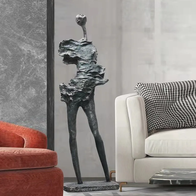 Креативный тонкий Декор декоративная крутая Мужская скульптура черная человеческая
