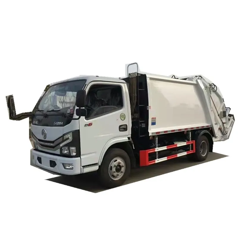 Dongfeng 4X2 6 кубических метров мусоровоз компрессионный Мусоровоз куб.