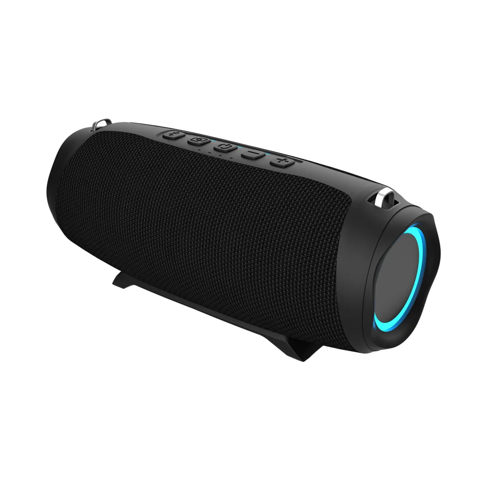High-end gift 40W portable waterproof IPX7 super bass subwoofer party TWS RGB wireless speaker with power bank
