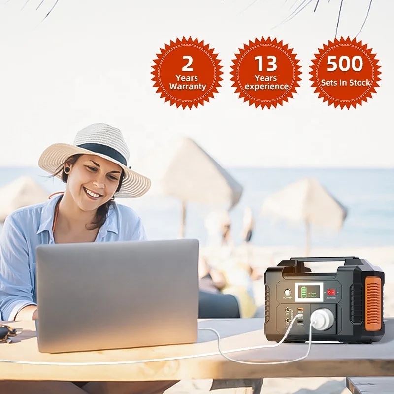 Best Outdoor Power Supply 200W Lithium Ion Energy System Charging Rechargeable Solar Generator Portable Power Station For Laptop
