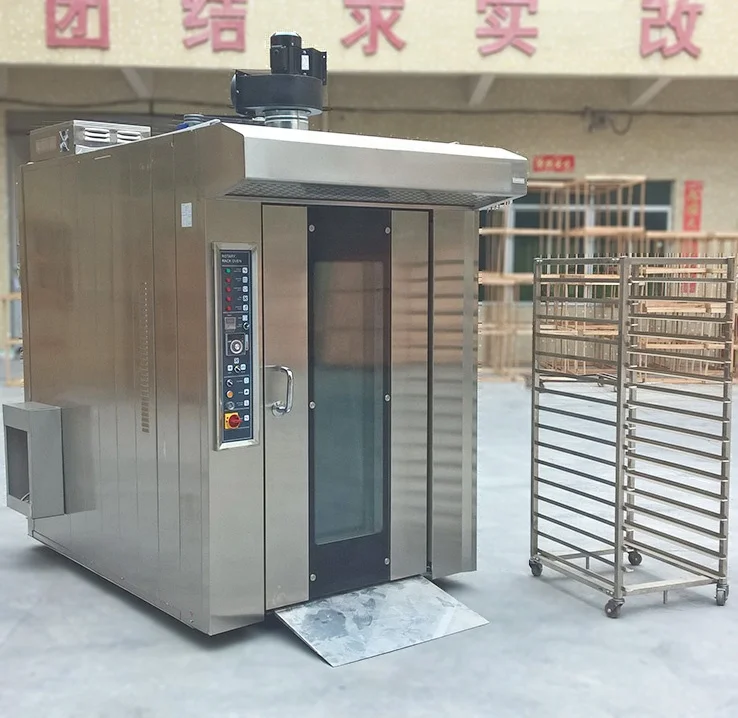 Bread Baking Machine 32 Tray Diesel Rotary Oven for Baguette