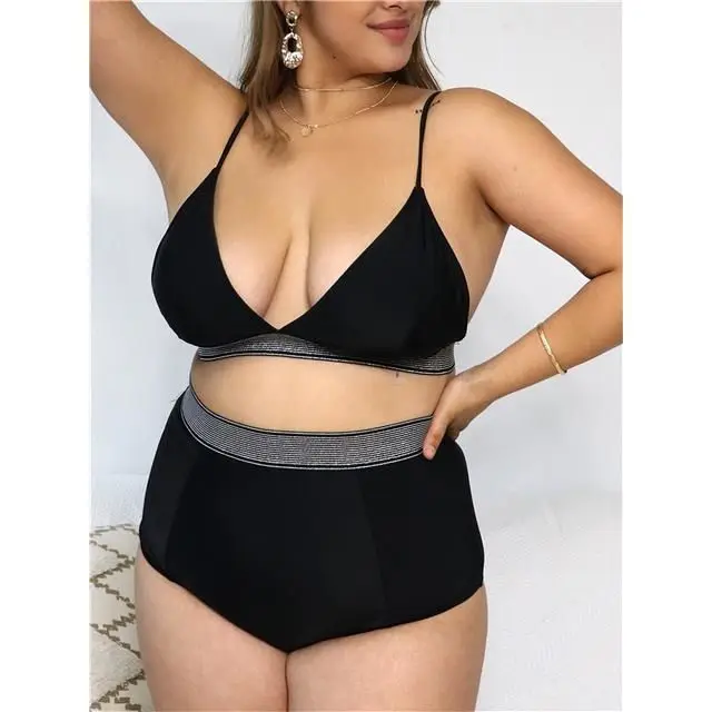 The New Hot sexy girl wallpaper bikini Swimsuit plus size bikini swimwear swimming suit sexy bikini high waisted swimsuit