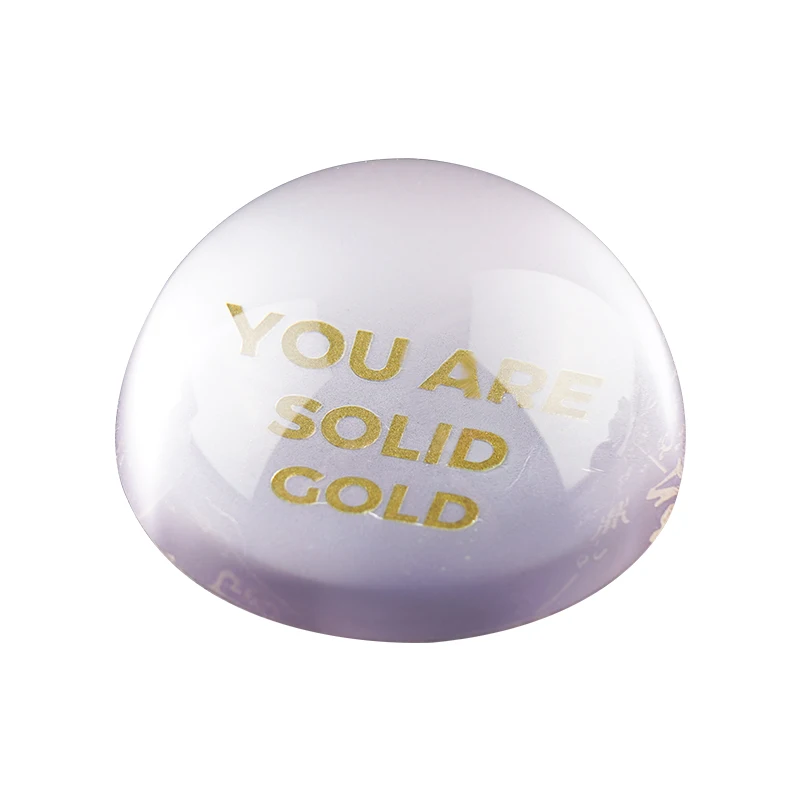 crystal dome paper weight halfsphere crystal paperweight with custom engraving on bottom