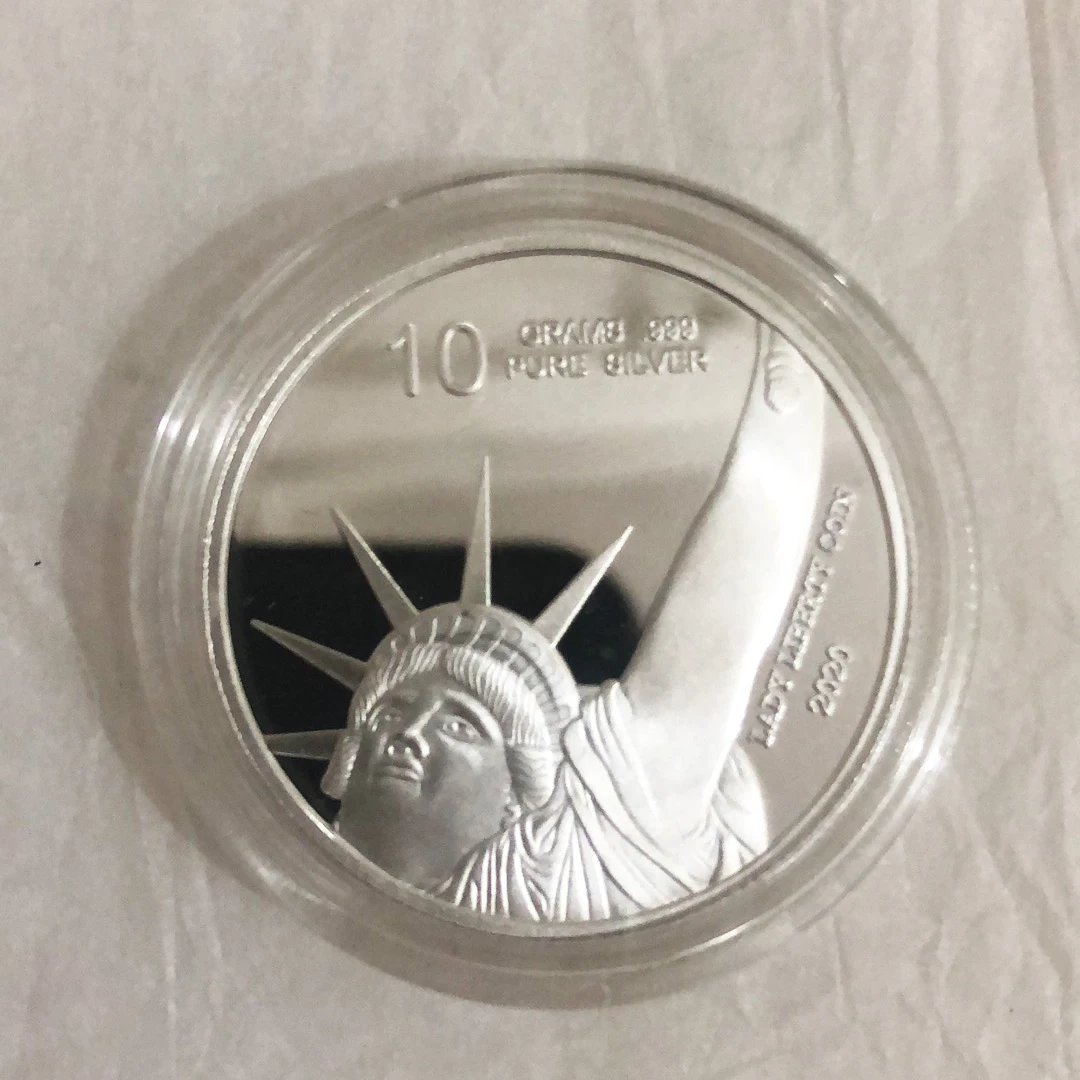 
Custom Made High Quality 999 Pure Silver Mint Coin With Genghis Khan Portrait 