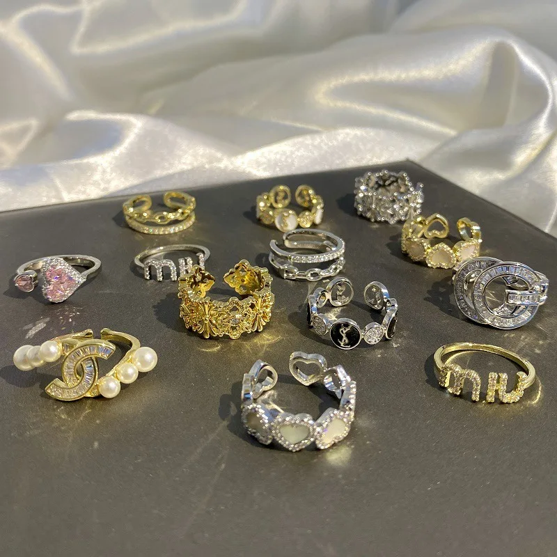 Multiple Styles Wedding Engagement Couple Heart Zircon Fashion Jewelry Rings For Women