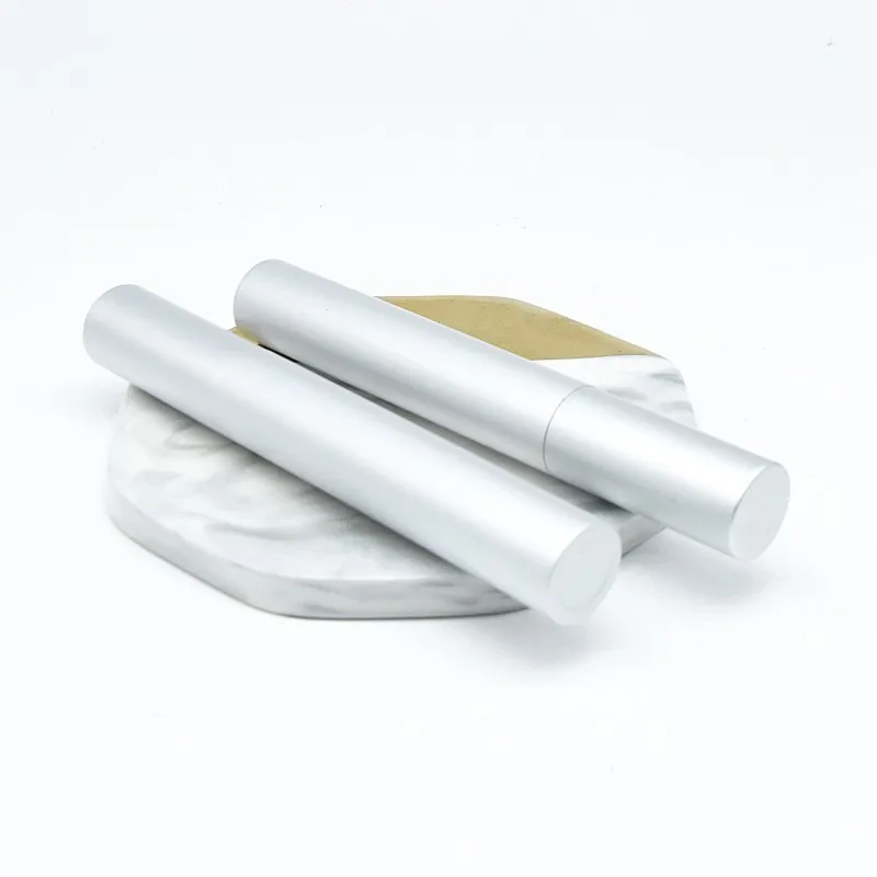 round Silver Aluminum Tube Set Empty Bottle for Eyelash Essence & Liquid for Makeup in Stock