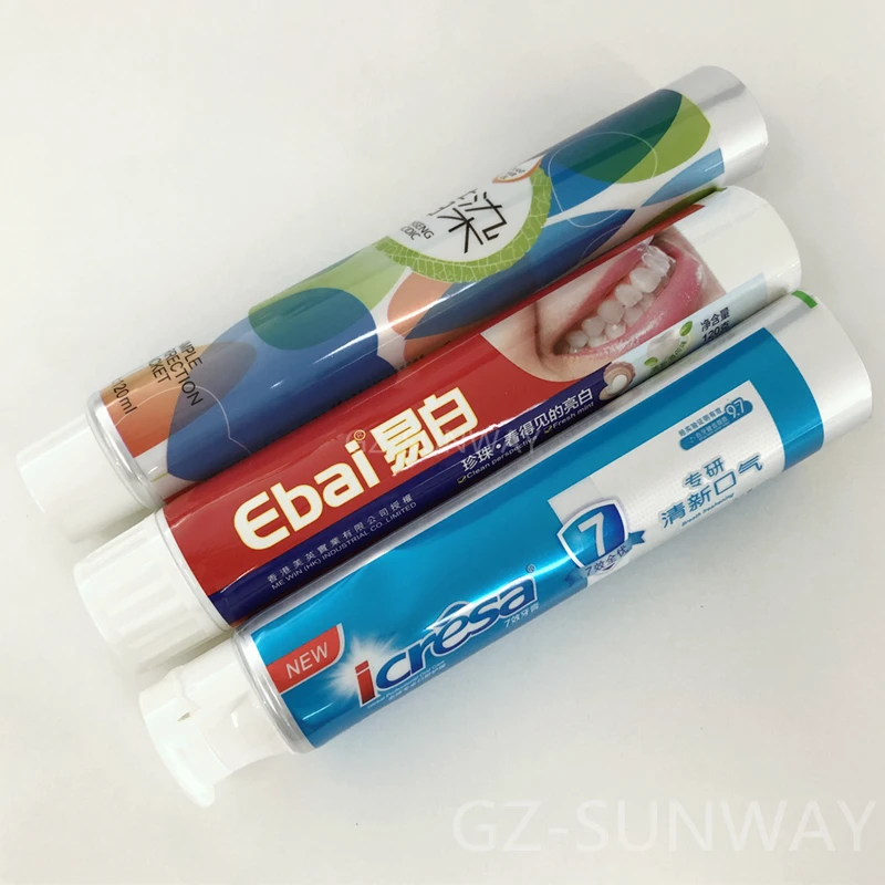 Toothpaste Packaging Tubes Aluminum Plastic Laminated Tube Manufacturer
