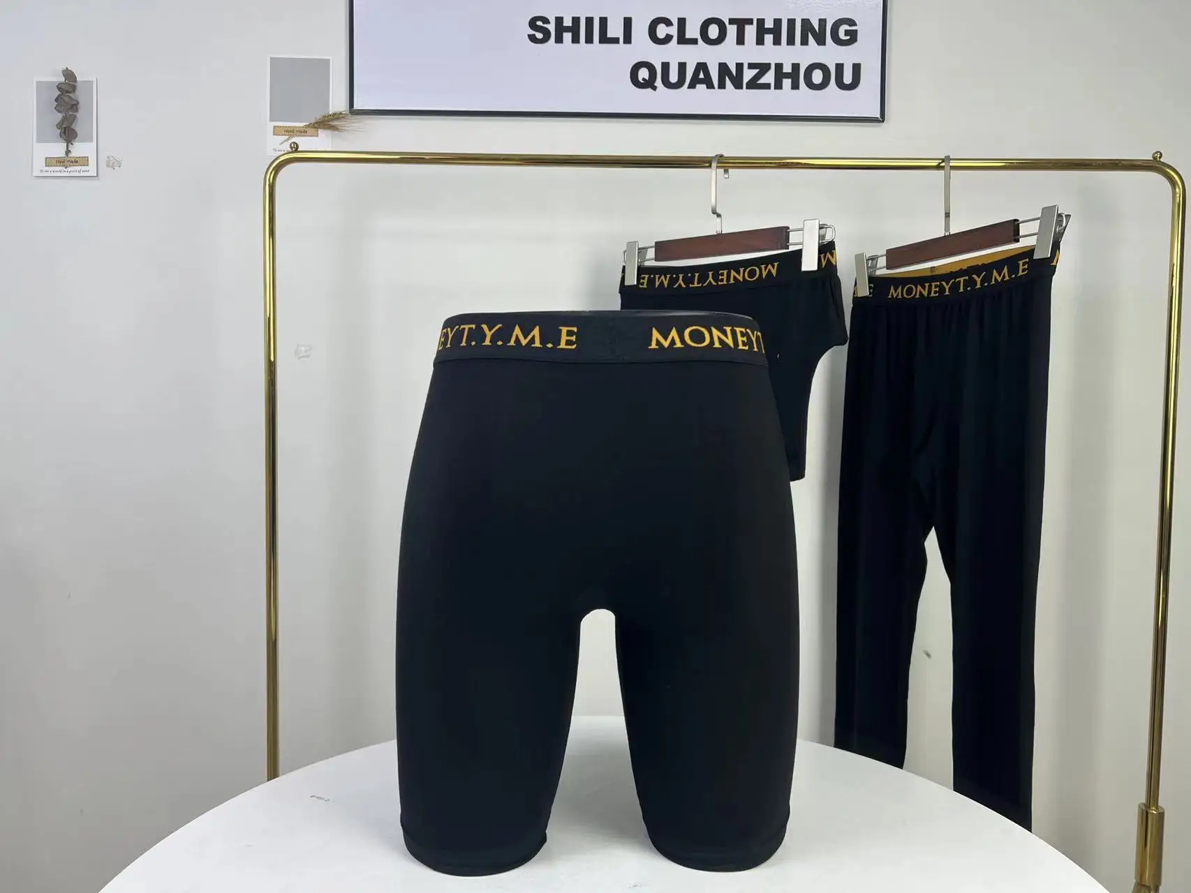 Custom embroidery logo Underwear For Man Classical Bamboo Cotton Boxer Shorts Male Basics Boxer Briefs