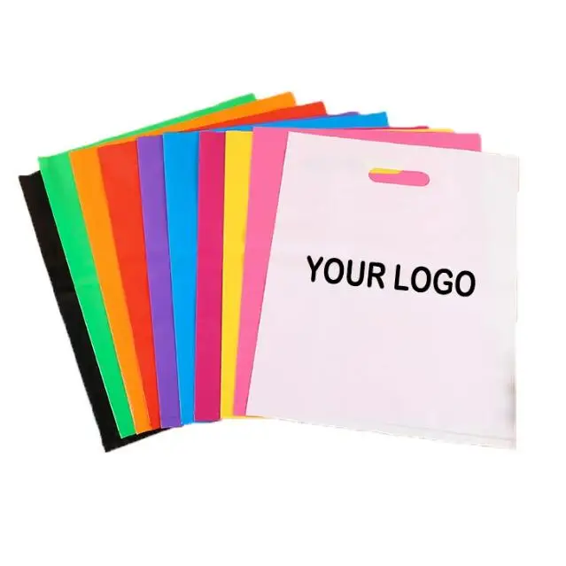 16x18 inch 100 Pk Die Cut Merchandise Retail Packaging Plastic Shopping Bags