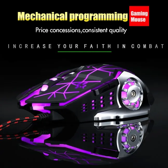  Перезаряжаемая Беспроводная игровая мышь RGB