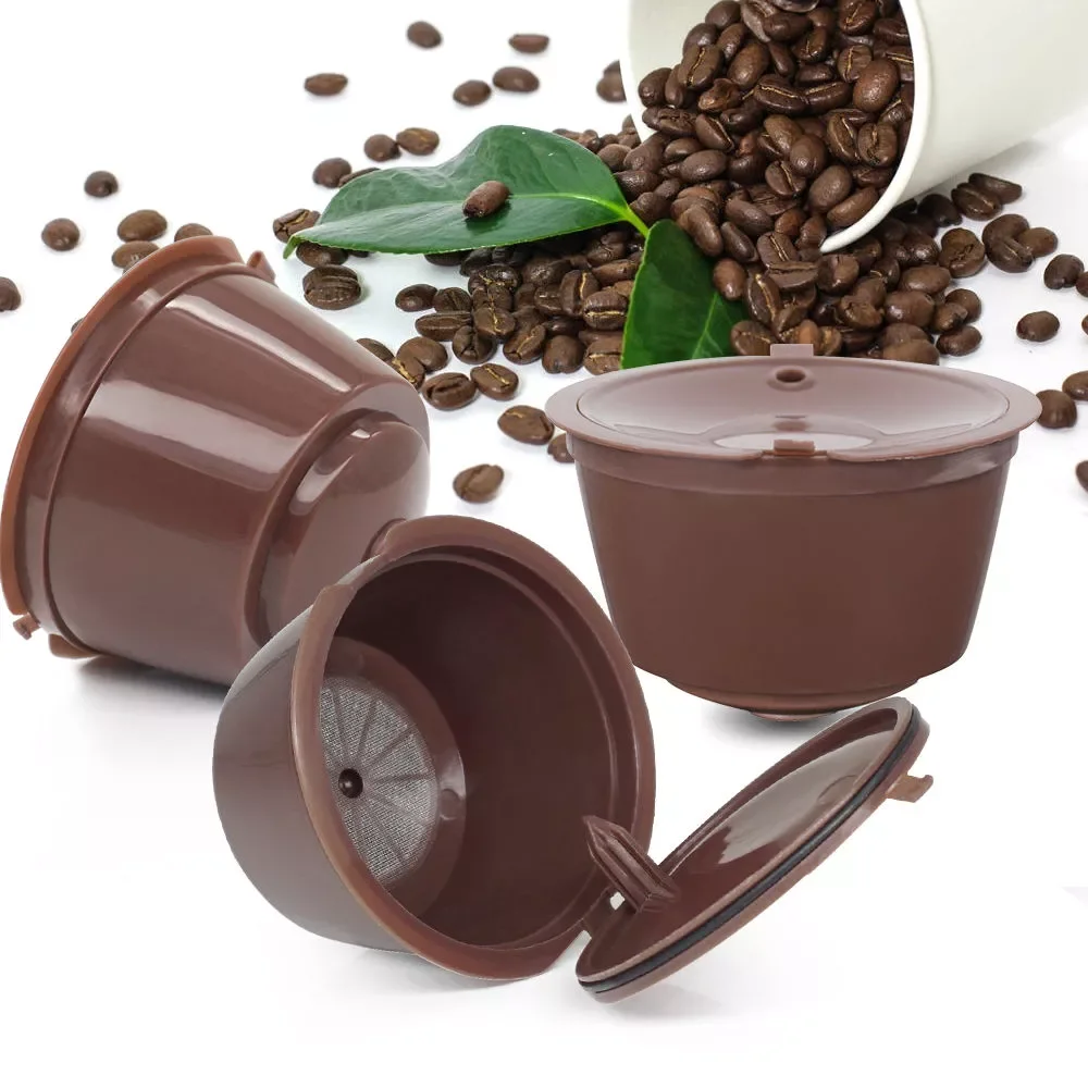 Reusable Coffee Capsule Filter Cup for Nescafe Dolce Gusto Refillable Caps like as original Capsule rich crema high quality