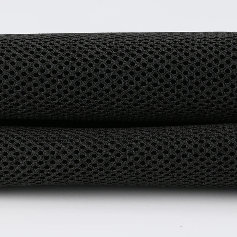 
100%Polyester black 3D air mesh fabric three-layer for the Mountaineering bag Backpacks boarding cases 