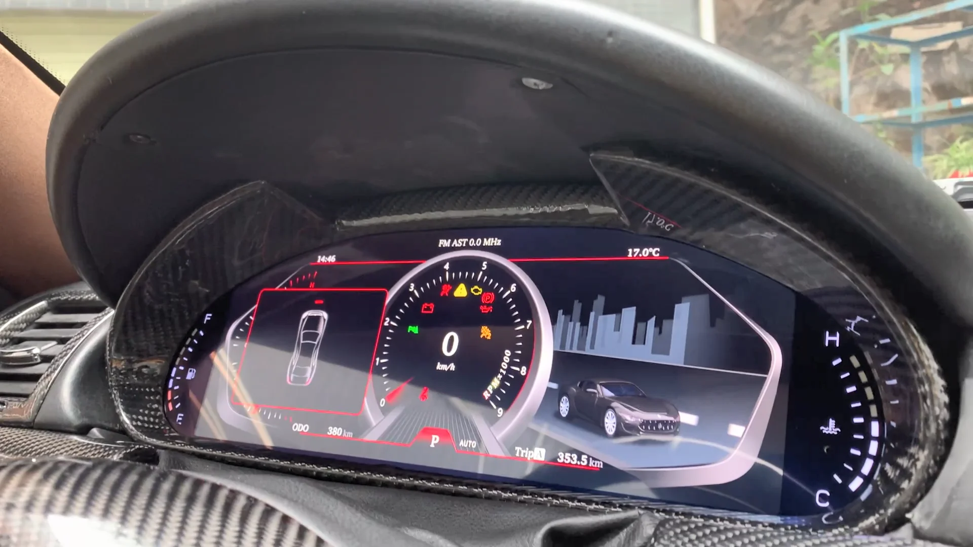 Digital Dashboard Panel Virtual Instrument Cluster CockPit LCD Speedometer For MASERATI GranCabrio Granturismo