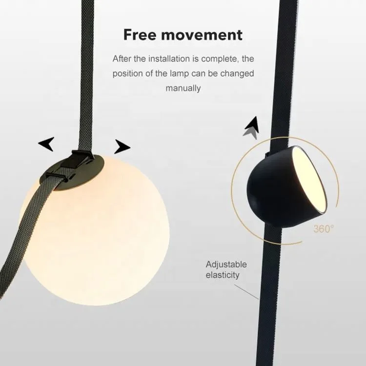 New Indoor Decorative Light Intelligent Belt Lamp 24V Adjustable Pendant Light Woven Track Light