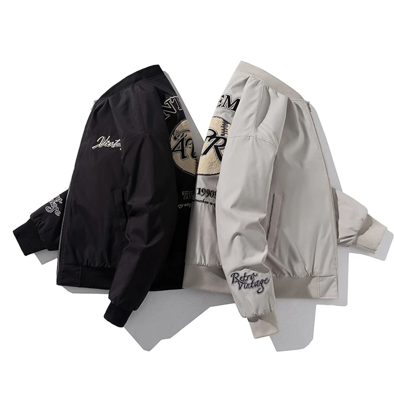 Latest Design High Quality Street Style OEM Breathable Bomber Jacket